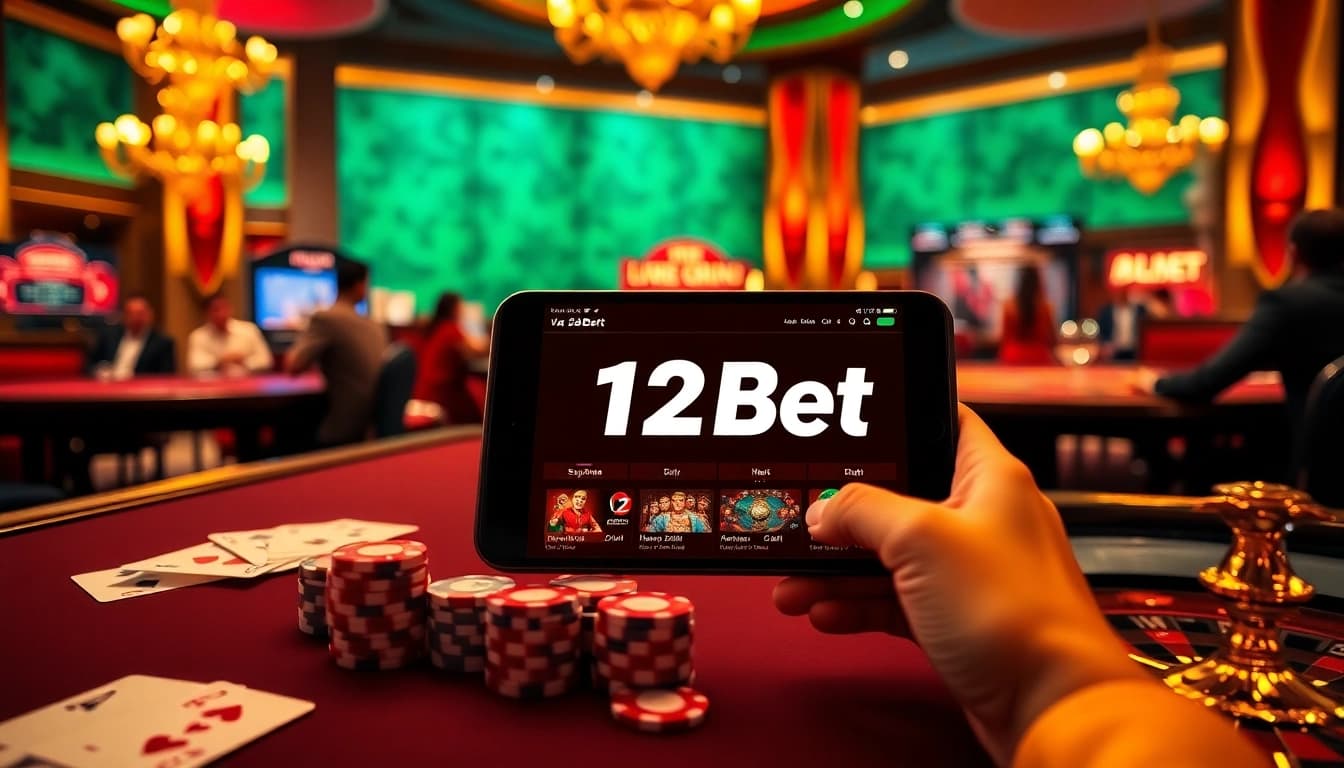 Engage with ink vao 12bet on a vibrant online casino platform showcasing live games and betting excitement.