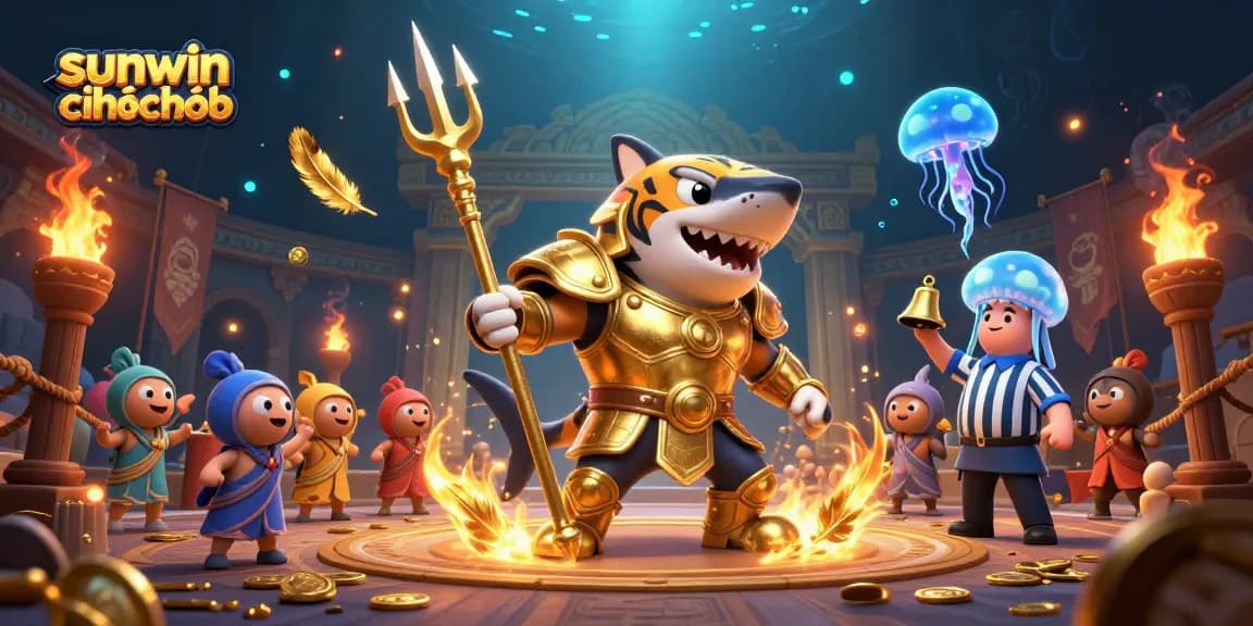 Experience thrilling gameplay at sunwin chính chủ with our ferocious 3D shark gladiator.