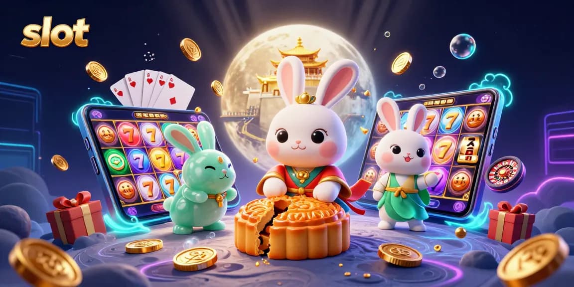 Engage with slot games in this vibrant 3D illustration featuring classic casino elements.