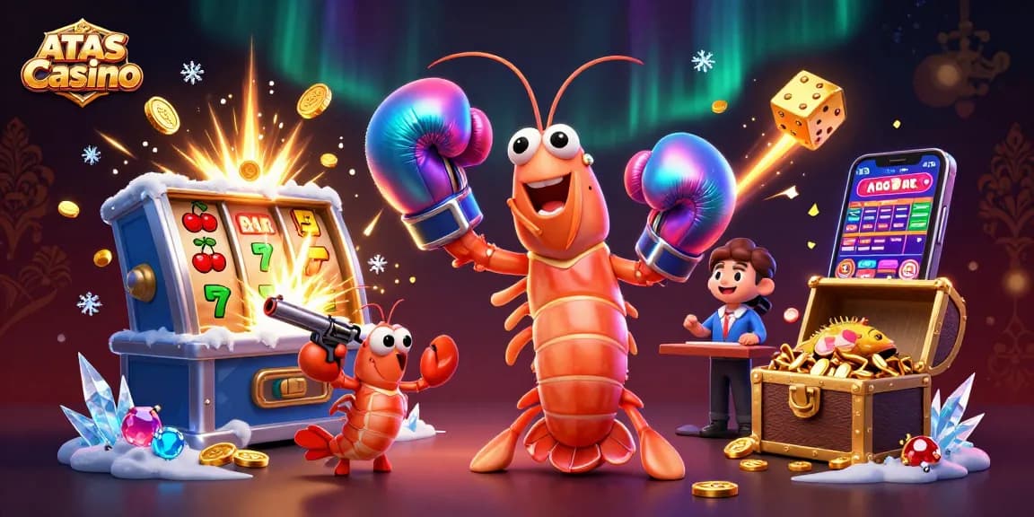 Unleash winning moments at ATAS Casino surrounded by jackpots and colorful game elements