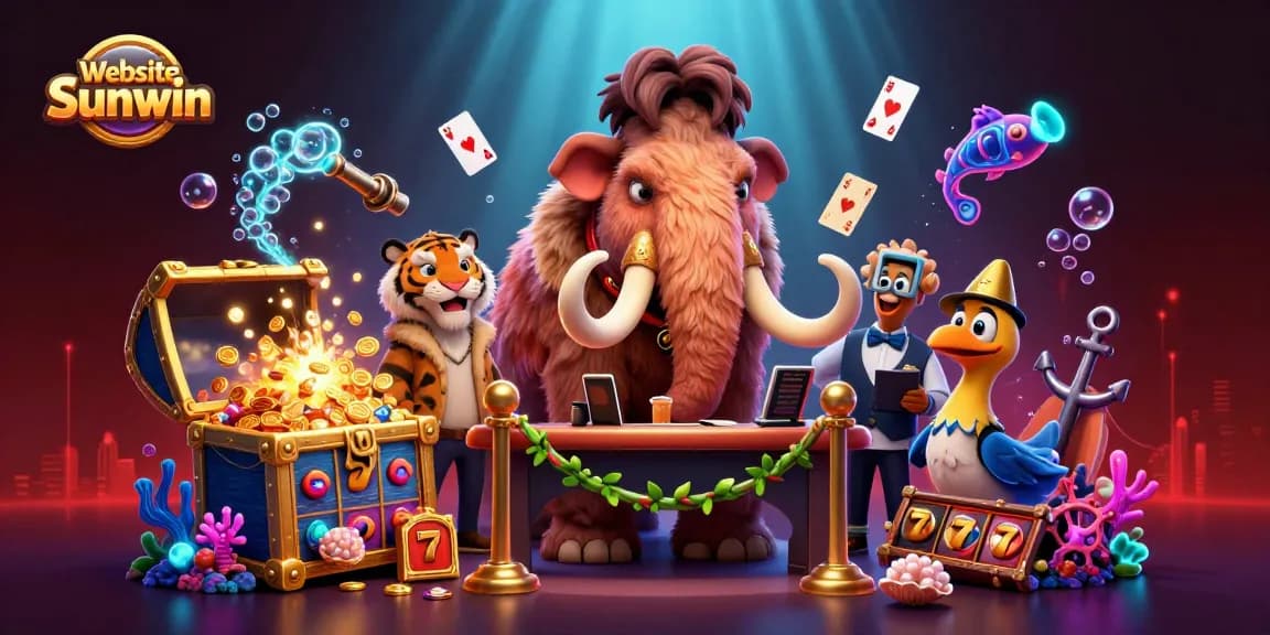 Engage with the exciting atmosphere of Website Sunwin as characters explore a vibrant casino scene.