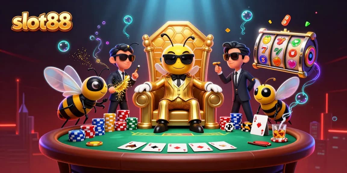 Mainkan slot88 dengan bos mob bumblebee dan penjaga tubuh wasp dalam ilustrasi kaya detail yang bersemangat.