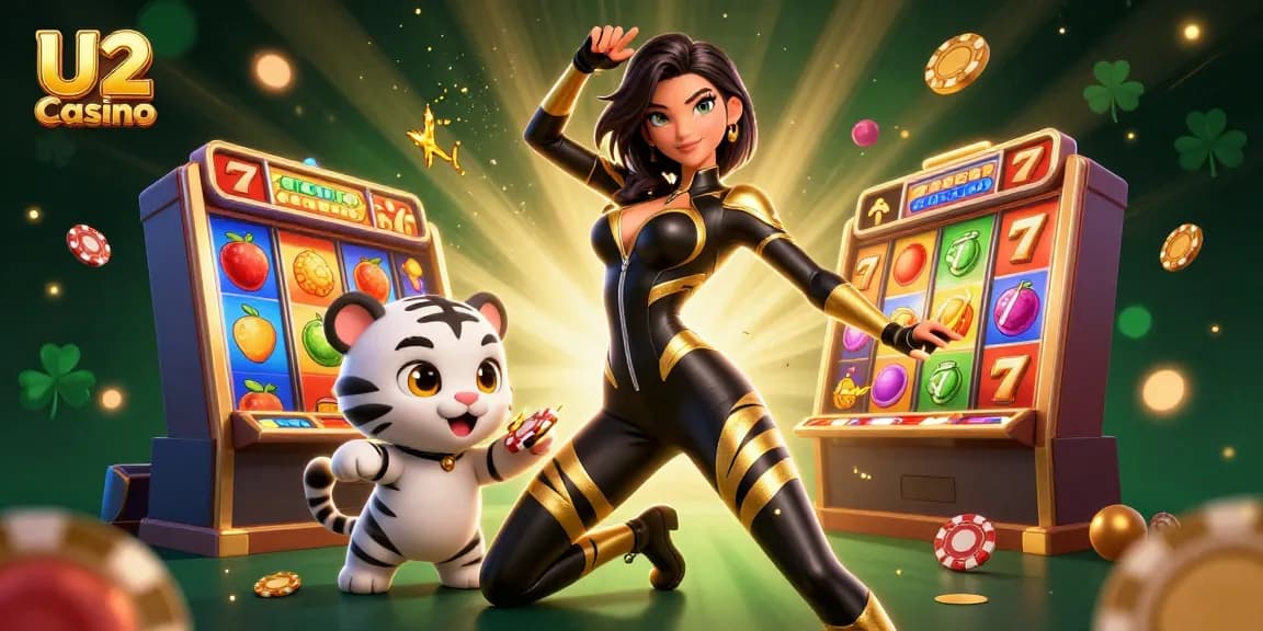 Engage with U2 Casino's vibrant slot action featuring dynamic characters and immersive gameplay.