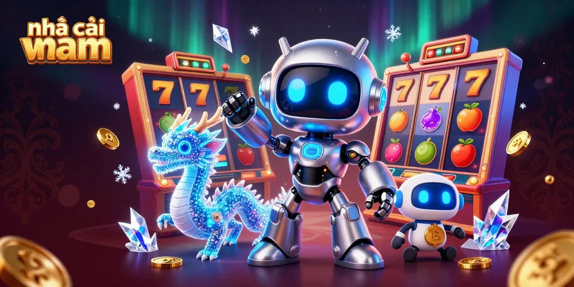Experience the excitement at nhà cái vmax with vibrant 3D digital characters and casino elements.