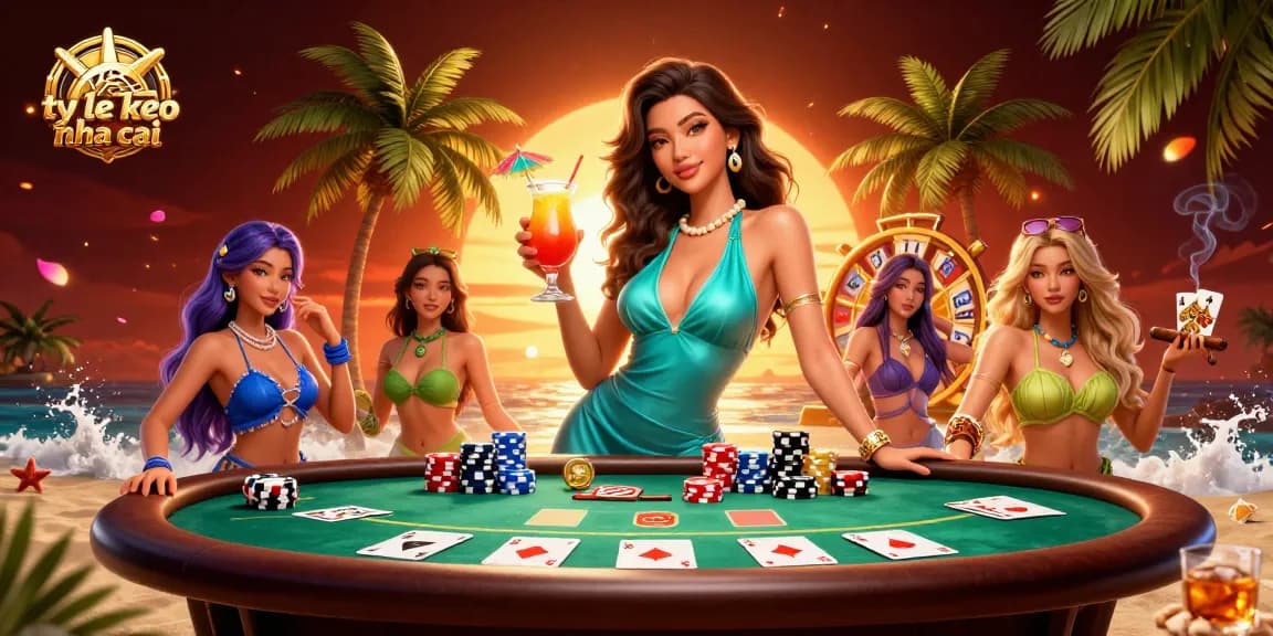 Experience thrilling ty le keo nha cai action in an elegant beachside casino setting with dynamic poker elements.