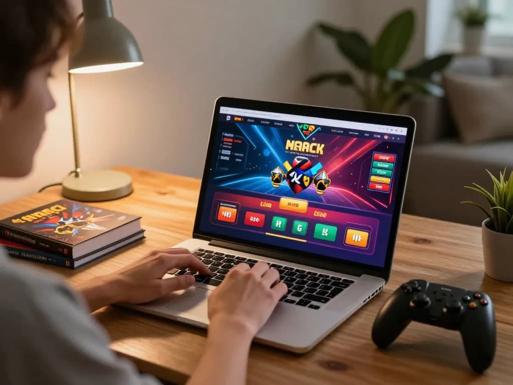 Engaging with nhà cái ww88 live dealer games on a laptop in a cozy home environment