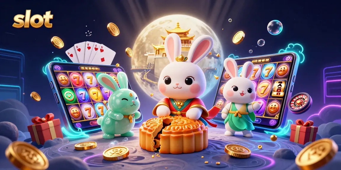 Engage with slot games in this vibrant 3D illustration featuring classic casino elements.