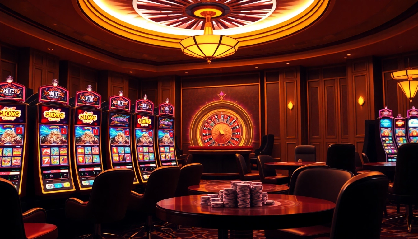 Playing an exciting game on the luxury12 slot machine in an elegant casino.