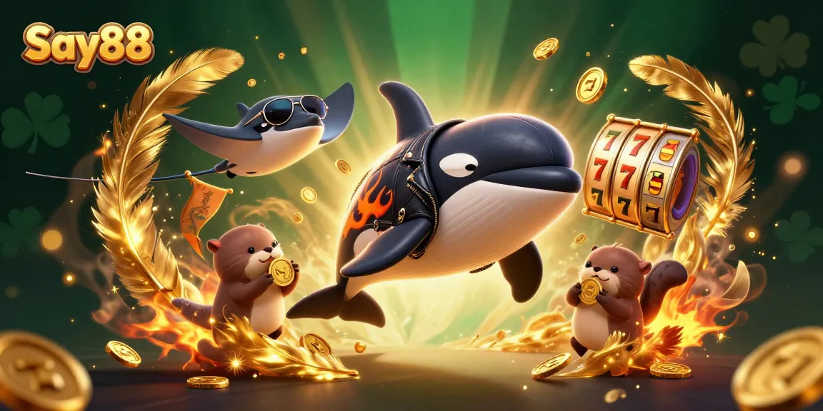 Experience thrilling play at Say88 casino with vibrant sea creatures and dynamic gaming elements.