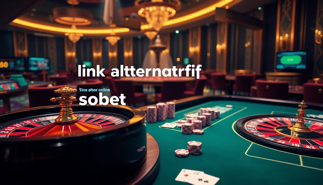 Experience thrilling opportunities in online gambling with link alternatif sbobet showcasing a vibrant casino scene.