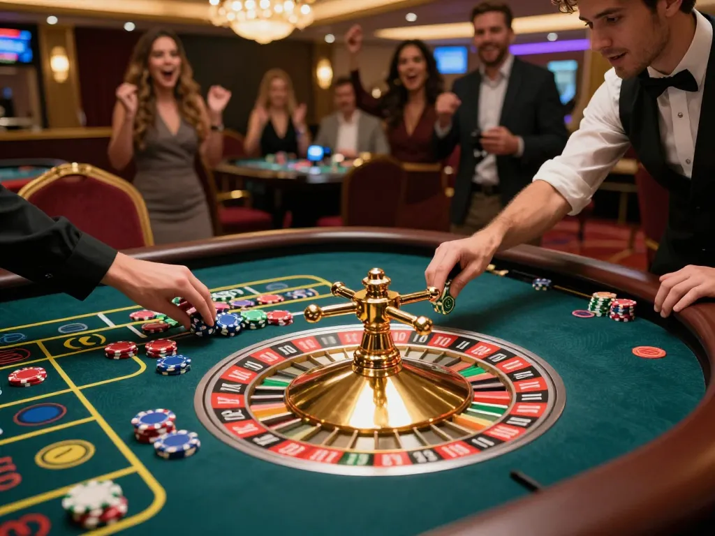 Player at the roulette table placing bets at du88 casino, engaging in a thrilling gaming experience.