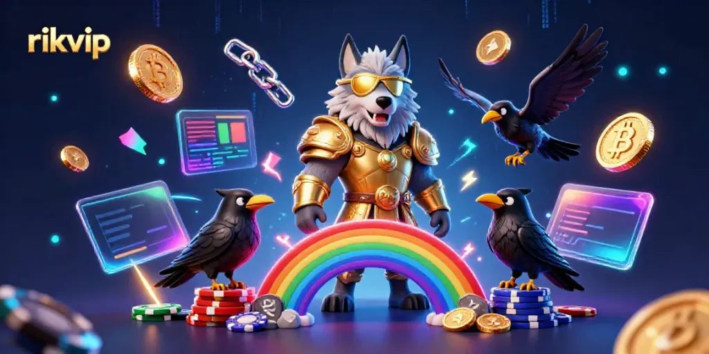 Engage with exciting games at rikvip, featuring vibrant characters and dynamic casino elements.