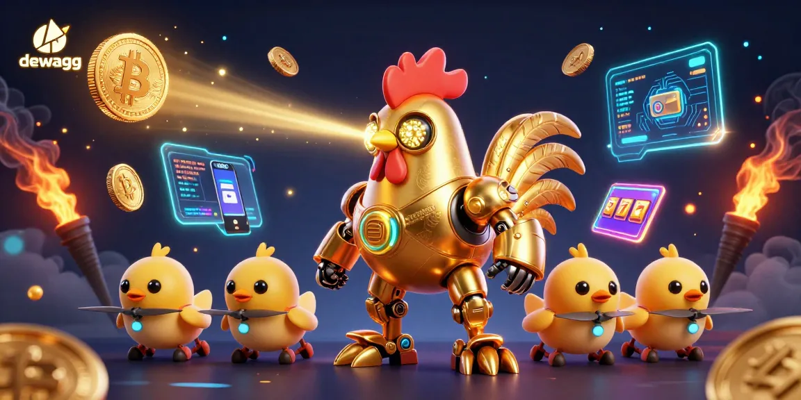 Engage in thrilling gaming with dewagg slots amidst vibrant futuristic visuals.