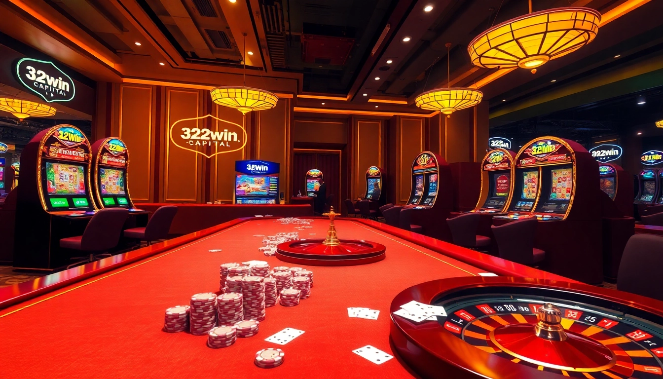 Experience luxury gaming at https://32win.capital with vibrant casino tables and engaging slot machines.