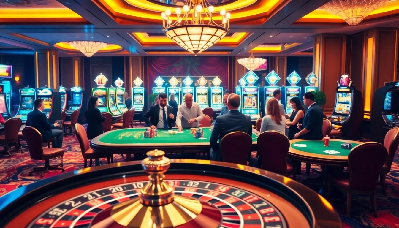 Players enjoying an exquisite casino experience with roulette and poker at https://bj66.at, showcasing excitement and strategy.