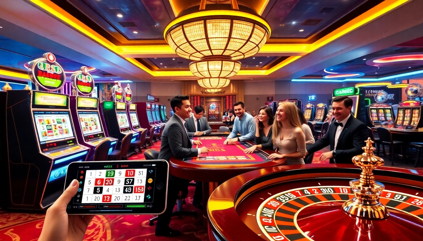 Experience thrilling gameplay at LC88.COM with vibrant casino elements and engaging players.