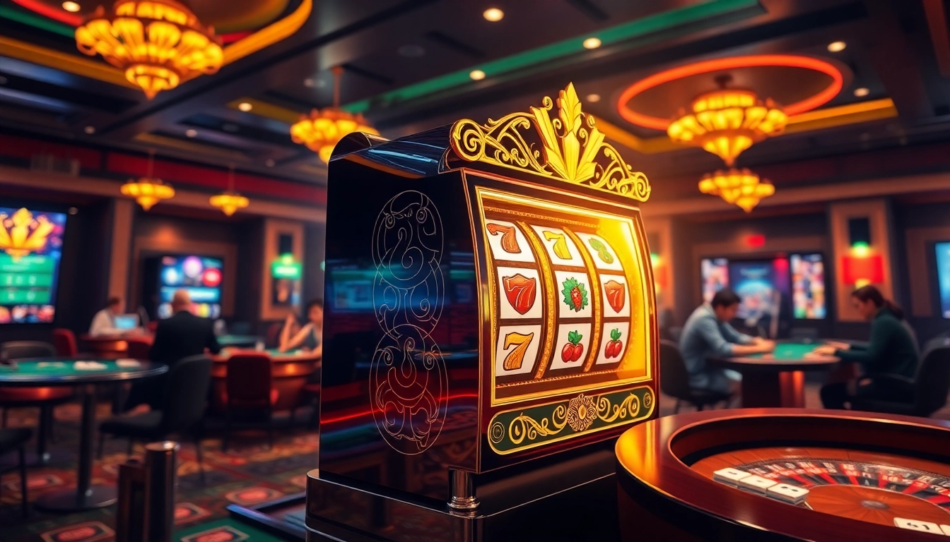 Spin the reels to win big in go8 nổ hũ with an exciting casino atmosphere featuring vibrant slots.