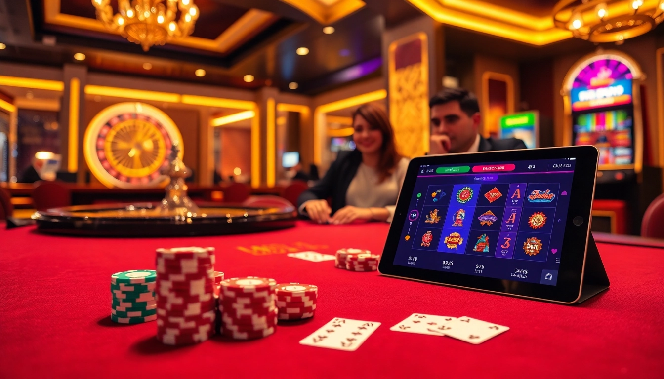 Experience the thrill of mm88 with vibrant casino action at a luxurious gaming table.