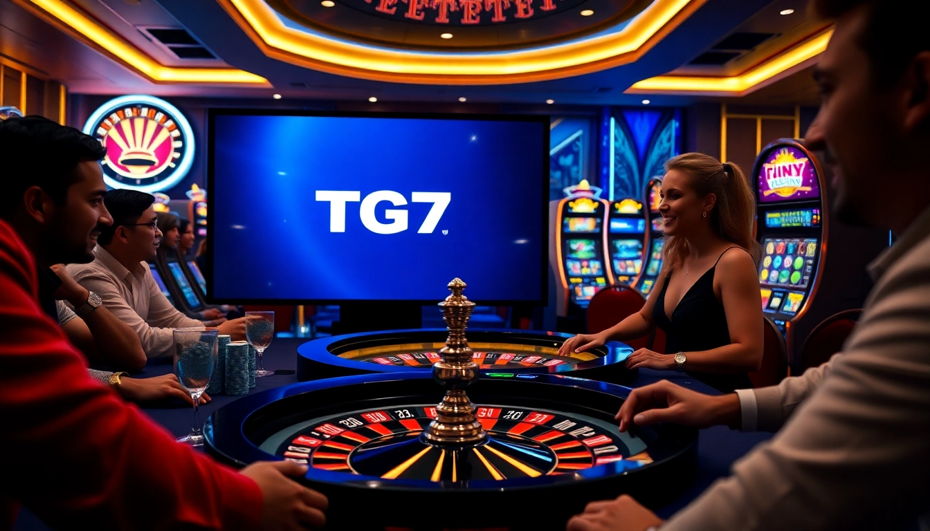 Engaging in thrilling games at https://tg777.one/ with vibrant slot machines and poker action.
