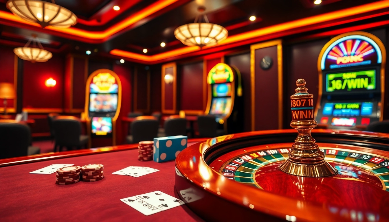 Experience exhilarating gambling at 88i with luxurious casino elements like poker chips and a roulette wheel.