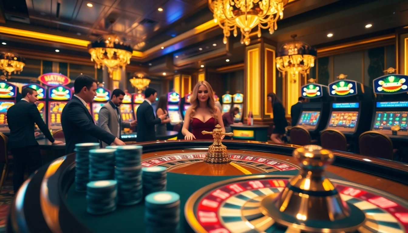 Experience high-stakes excitement at S8 Casino's engaging roulette table scene.