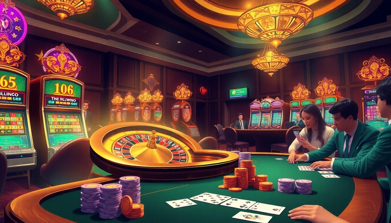 Engage in thrilling games at https://xx88tv.com/ featuring luxury casino tables, chips, and vibrant slot machines.