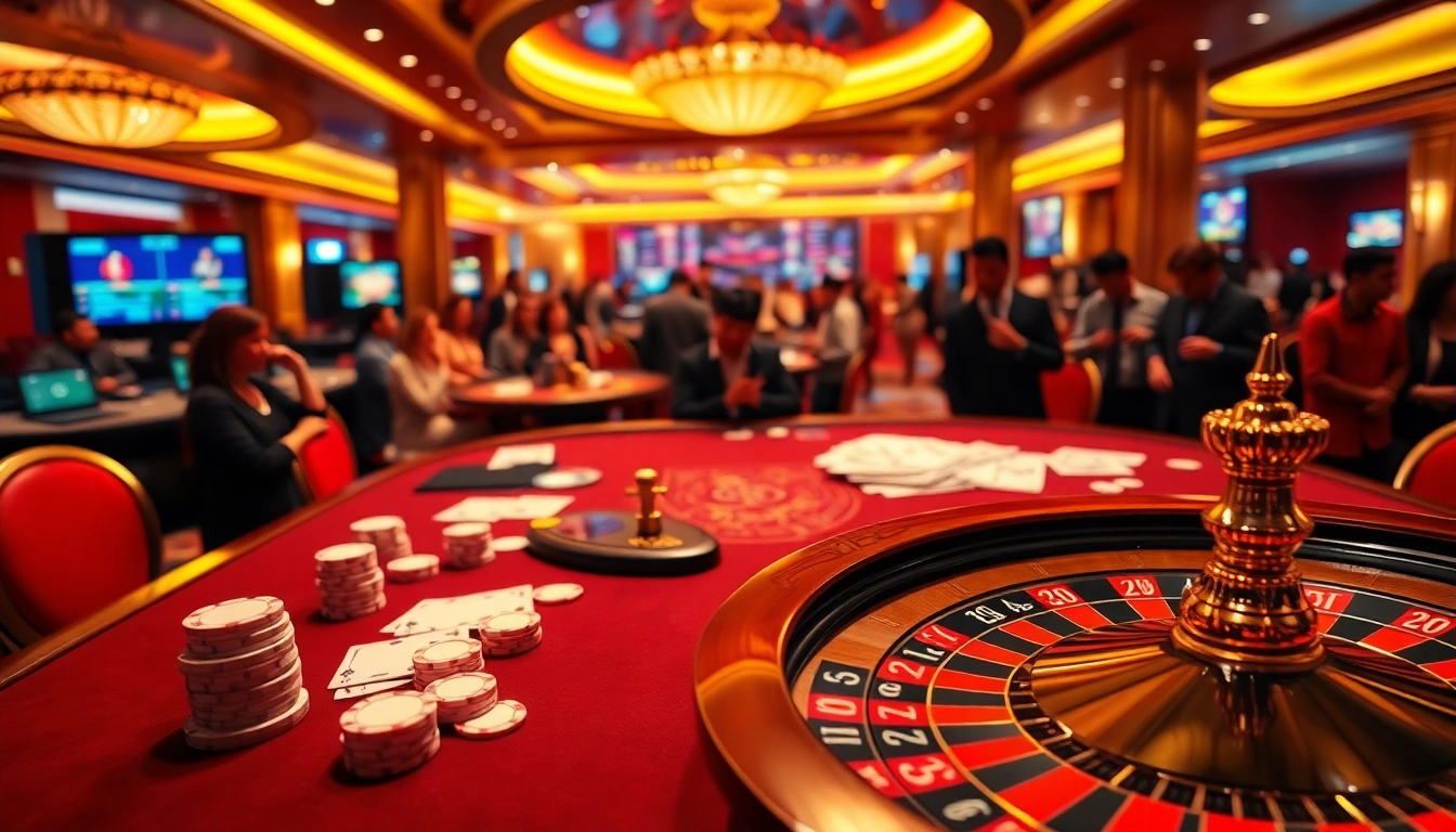 Experience thrilling action with raja 88 as players engage at an elegant casino table.