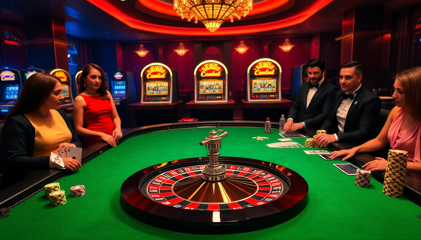 Experience the thrill of the roulette wheel at https://789club.fast/ featuring vibrant poker chips and elegant gamblers.