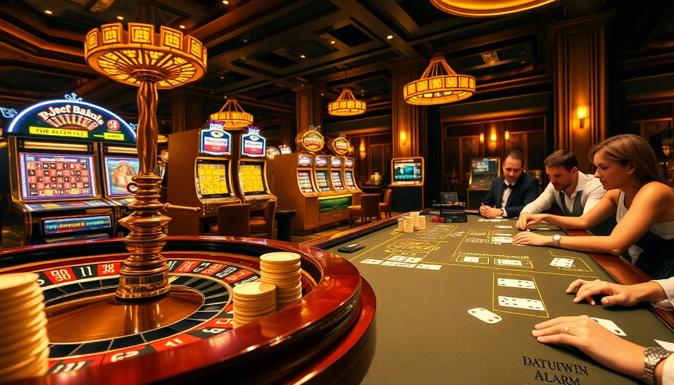 Adegan perjudian yang mendebarkan menampilkan Datukwin Alternatif di meja kasino mewah