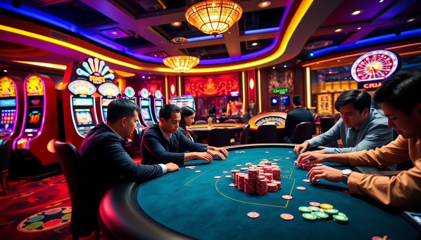 Experience thrilling gameplay at https://rr88c.mobi/ with engaging poker tables and vibrant casino elements.