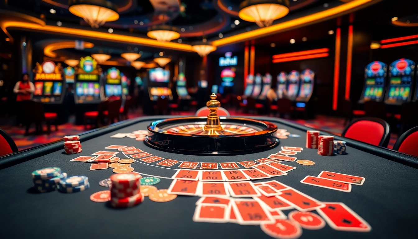 Experience the thrill of 8s bet at a glamorous casino table with cards and chips.